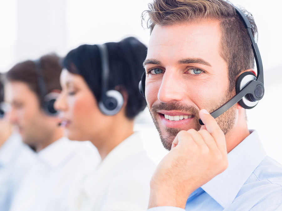 customer service leader call center team