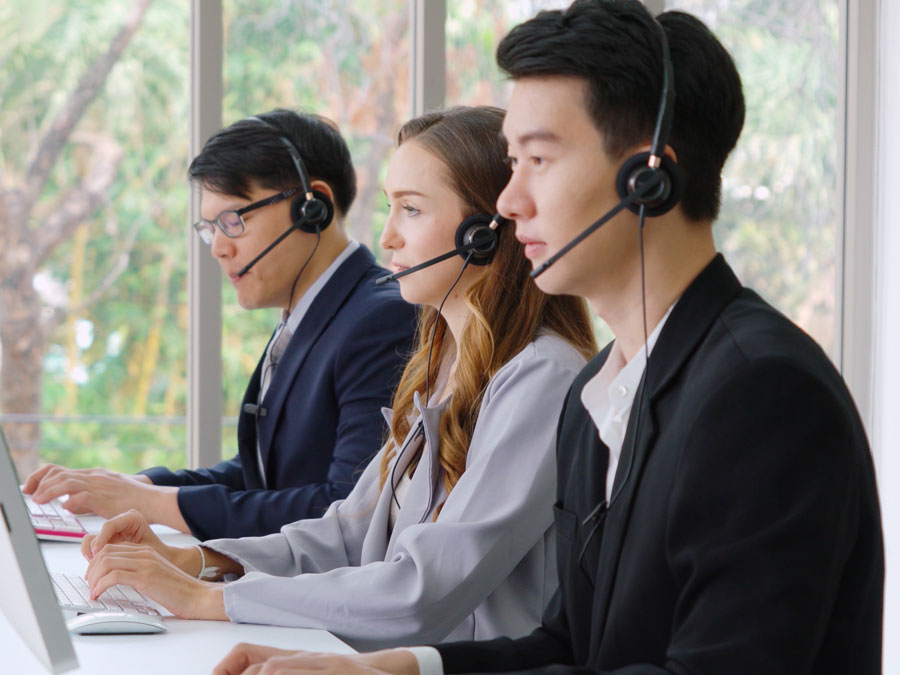 call quality monitoring depiction outsourcing contact center elevated CX 