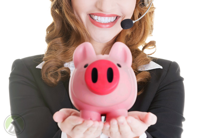 call-center-customer-service-agent-holding-a-piggybank