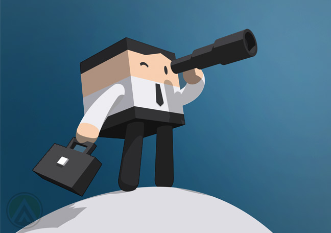 cube-businessman-looking-into-telescope