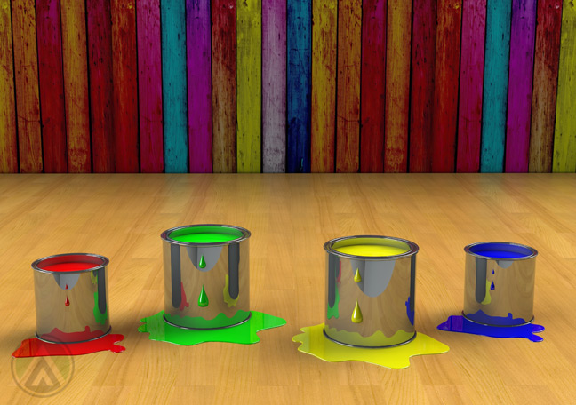 paint-buckets-with-colorful-walls