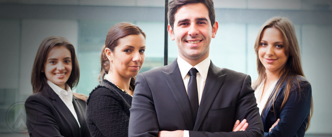 male-businessman-with-female-team