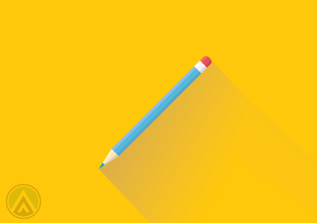 pencil-in-yellow-background