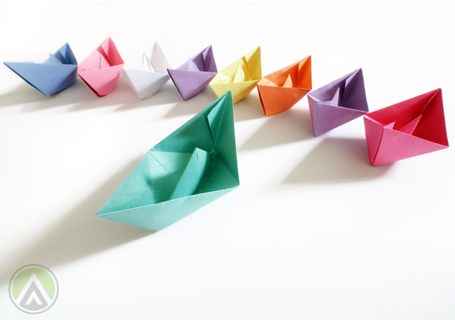 colorful-paper-boats