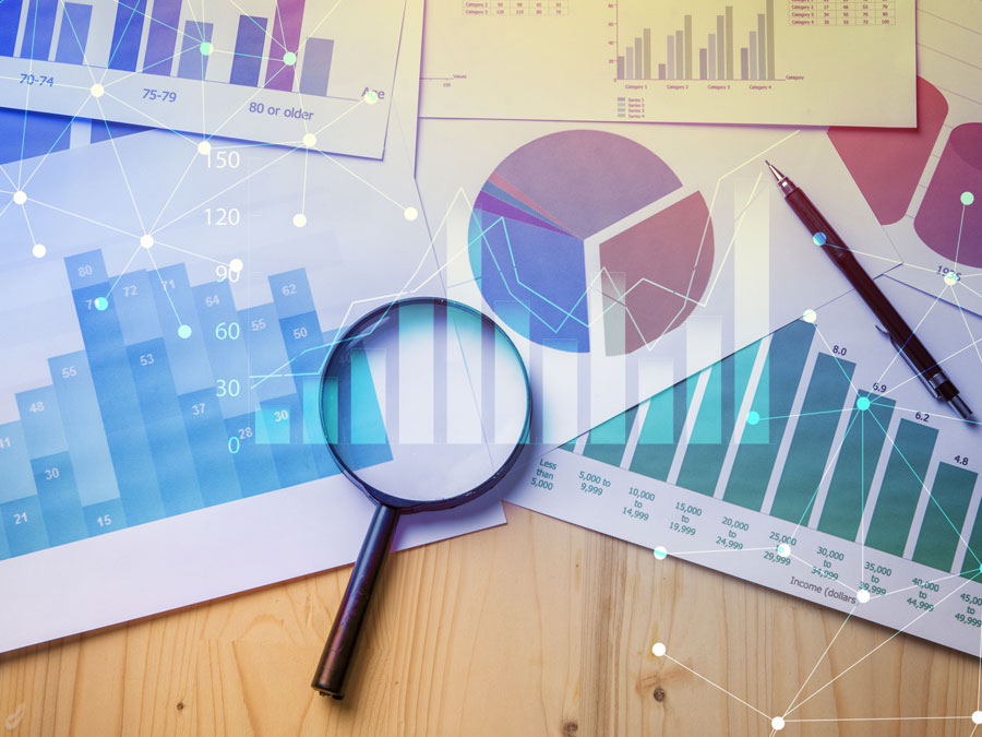 magnifying lens data analysis