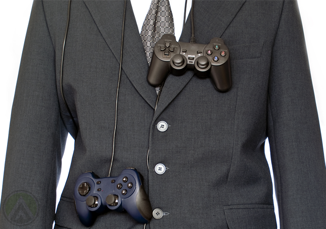 businessman-in-suit-game-console-controllers-hang