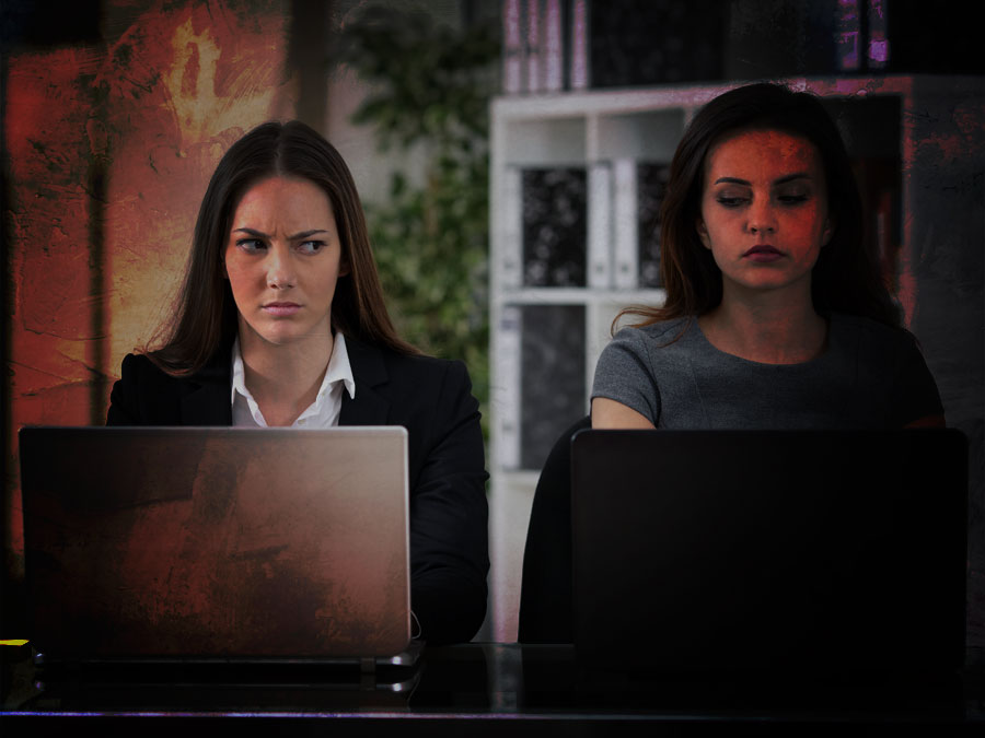 social media marketing coworkers annoyed casting side eye