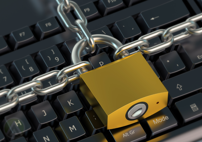 computer-keyboard-locked-by-padlock-chain