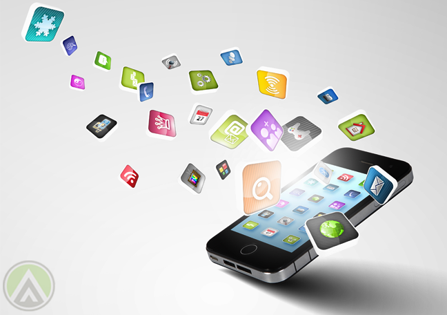 smartphone-iphone-mobile-apps-icons-flying-out