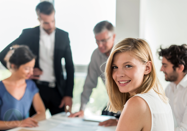 smiling-female-employee-in-small-business