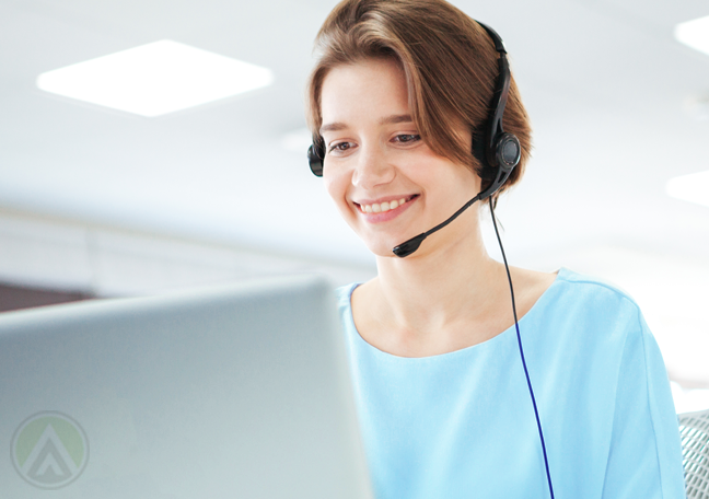 smiling-female-call-center-agent