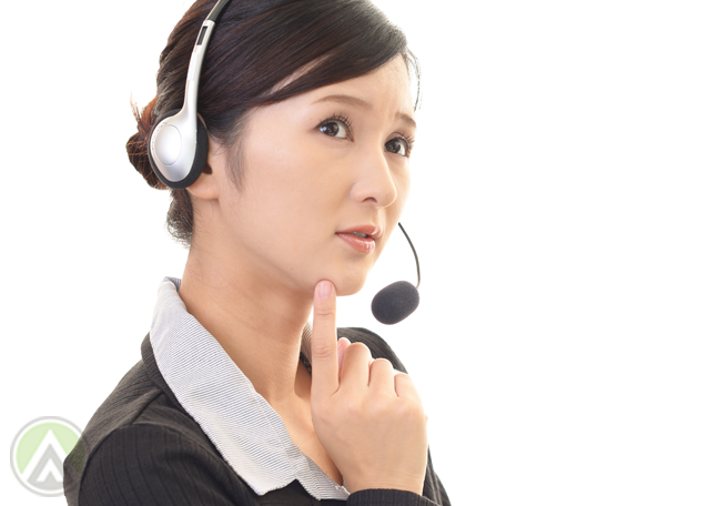 Asian-female-call-center-agents-smiling