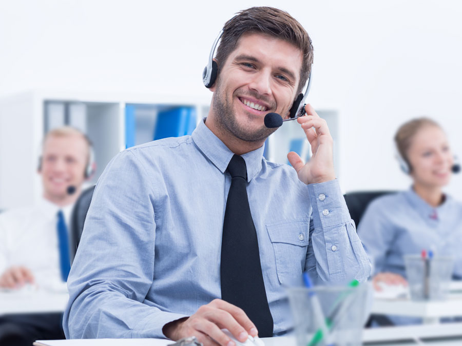 branded customer service strategy depiction call center agent CX with team providing customer service satisfaction