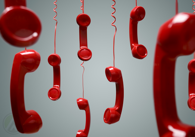 red-landline-phones-hanging-from-the-ceiling