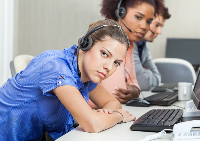 unproductive call center teams