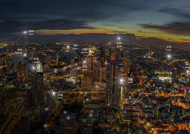Intel 3g cityscape at night