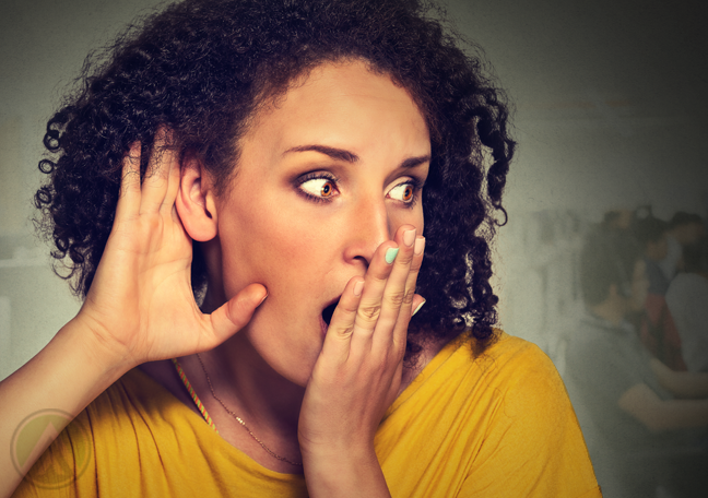  shocked woman in yellow