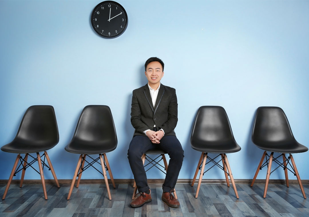 the only qualified job applicant sitting in waiting room