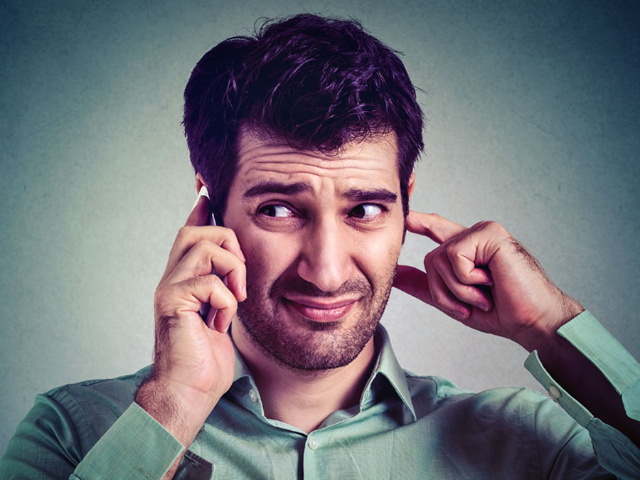 confused consumer dissatisfied customer on telephone with customer service 
