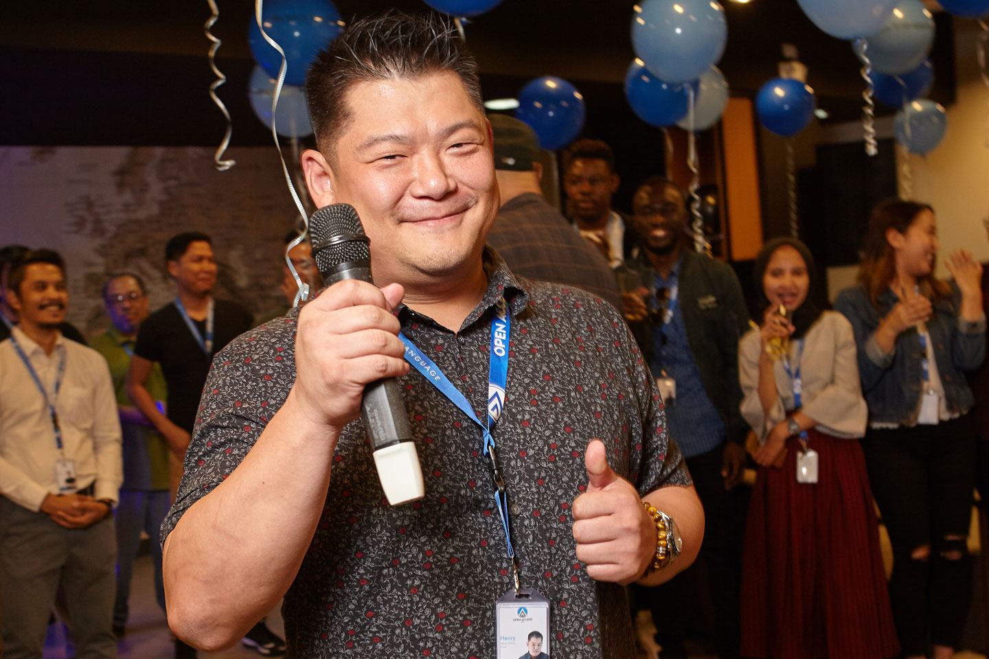 Open Access BPO President Henry Chang during the new office launch