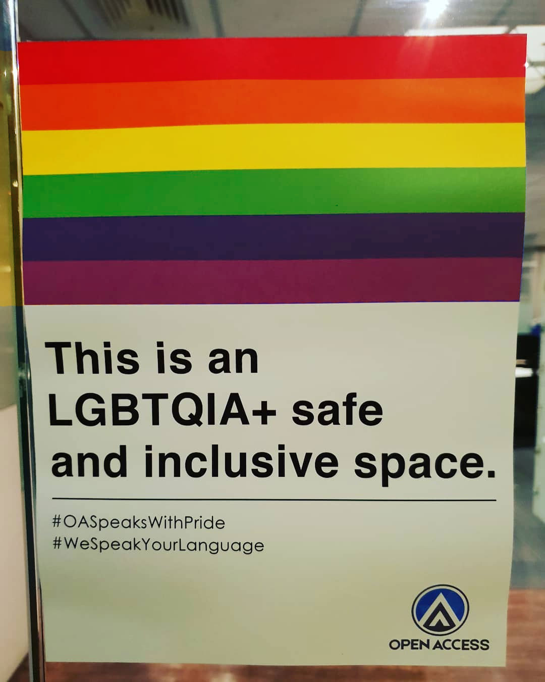 LGBTQ community safe space declaration at Open Access BPO