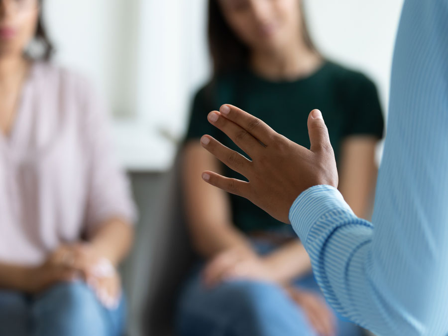 workplace diversity corporate training workshop hand gesture