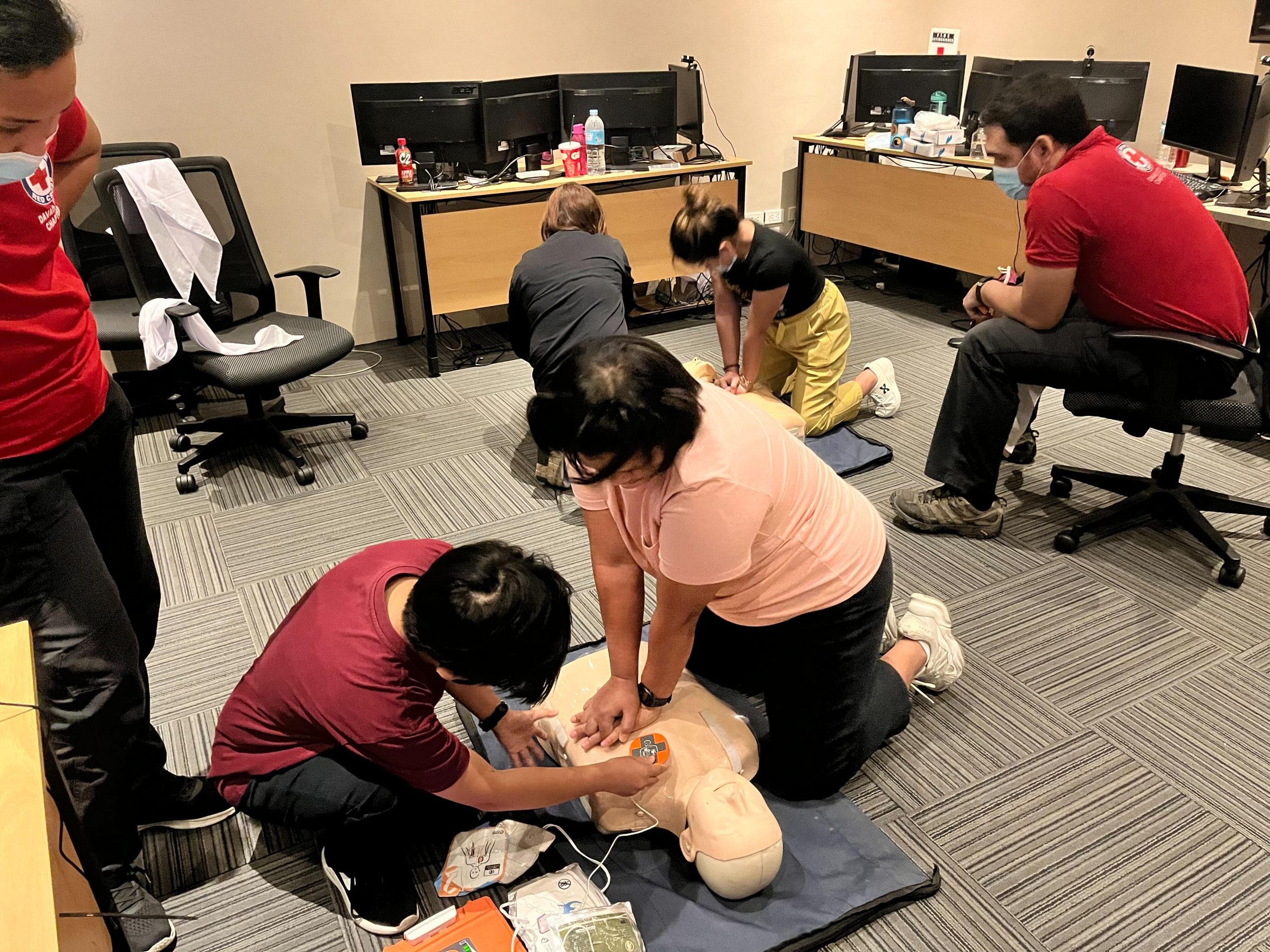 Open Access BPO Davao team learn life-saving first aid training from the Philippine Red Cross