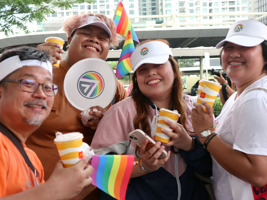 Open Access BPO employees during the 2023 Pride March