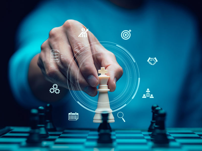 Customer Experience Goals depiction chess king