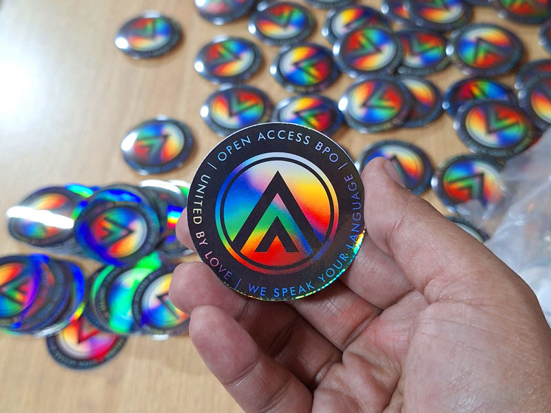 Open Access BPO Pride Week 2025 stickers and pins given to employees symbol embracing diversity