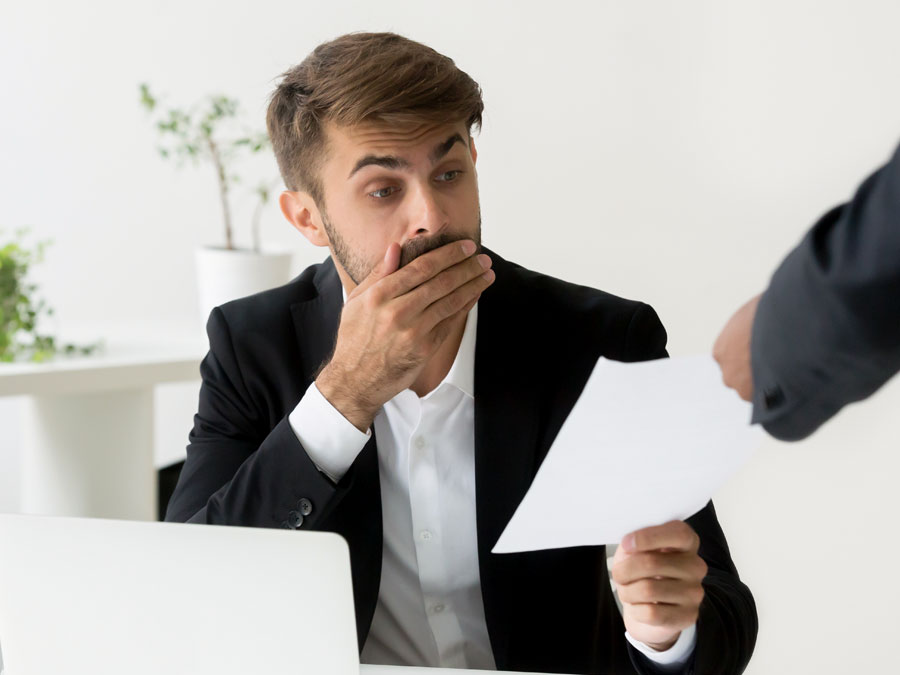 Call Center Team Leaders firing shocked customer support representative