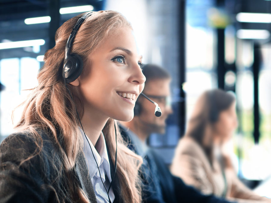 business marketing depiction customer service call center agent