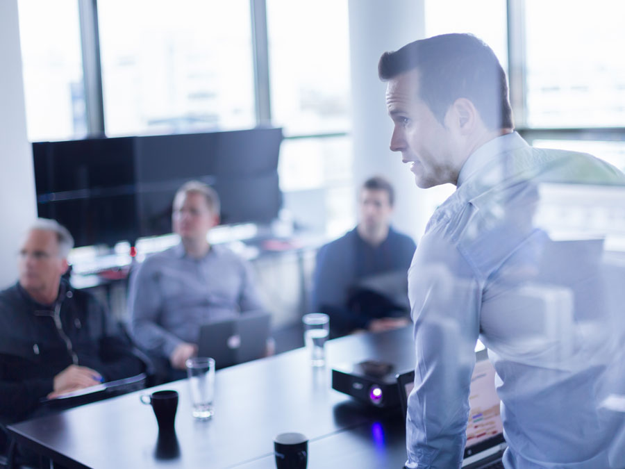 call center company depicting customer service agents representatives meeting 