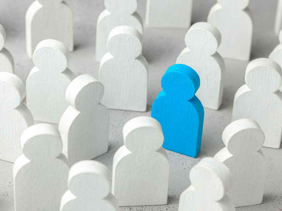 customer service culture depiction blue wooden applicant