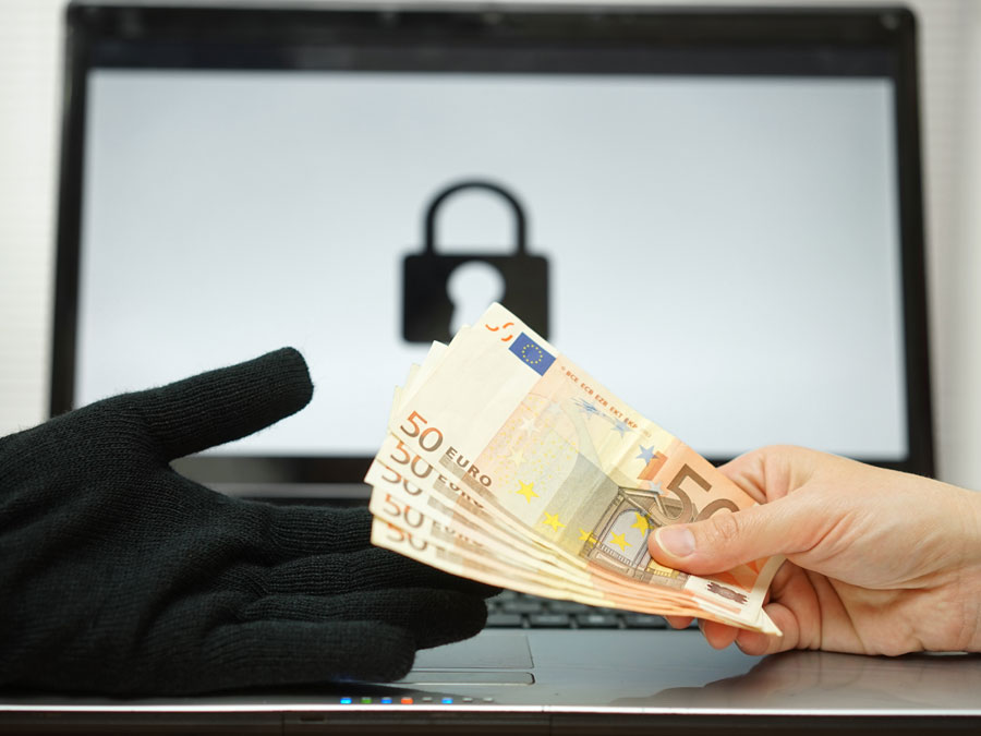 data security breach ransomware payment for locked ecommerce website