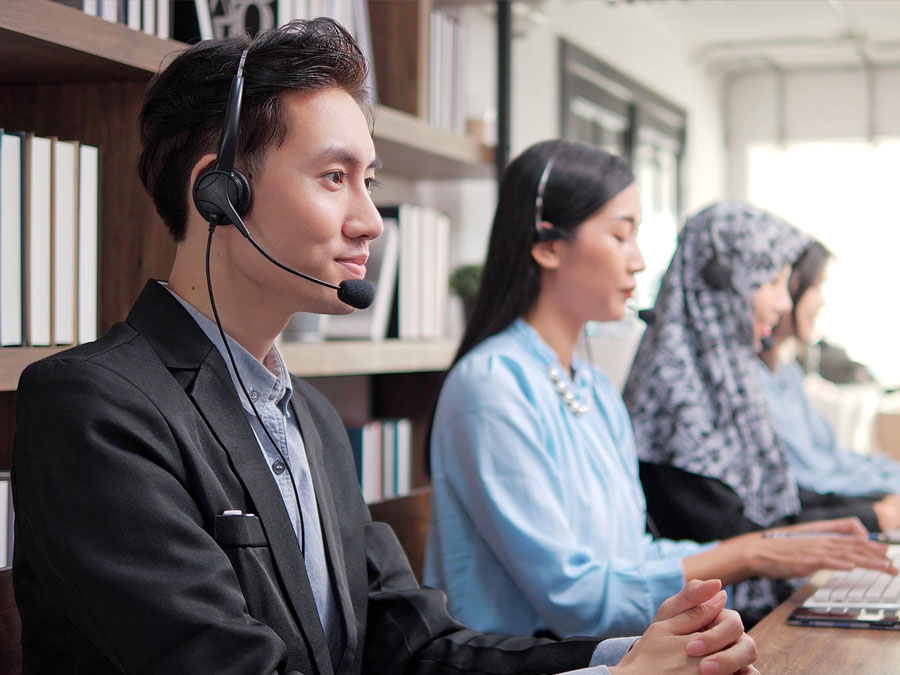 inclusive hiring depiction diverse call center agents asian customer experience