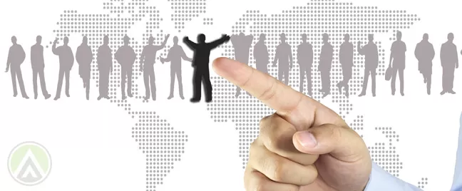 Pointing--hired--call-center-agent--Open-Access-BPO