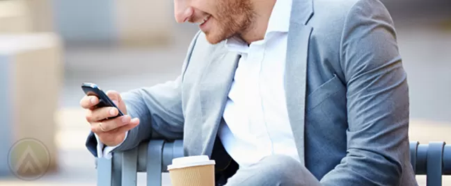 male-customer-on-smartphone-SMS-customer-service