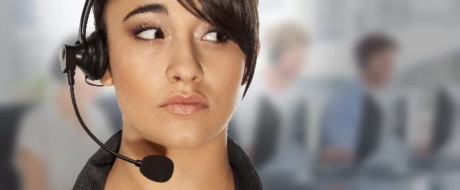 female-call-center-agent-listening-carefully-to-caller-Open-Access-BPO-