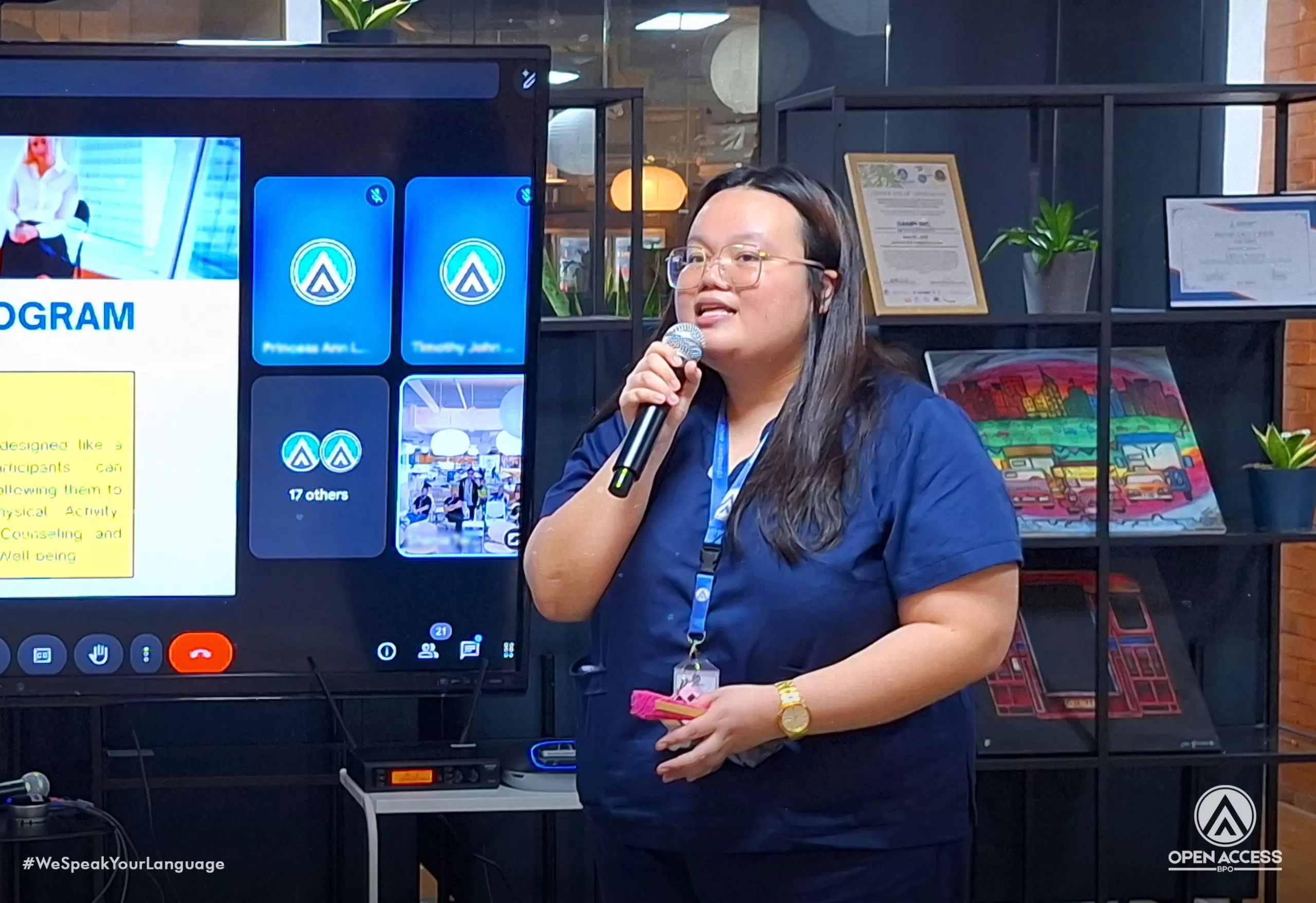Company Nurse Princes Ann Louisse Pascua during the SHIFT An OABPO Lifestyle Modification Program launch