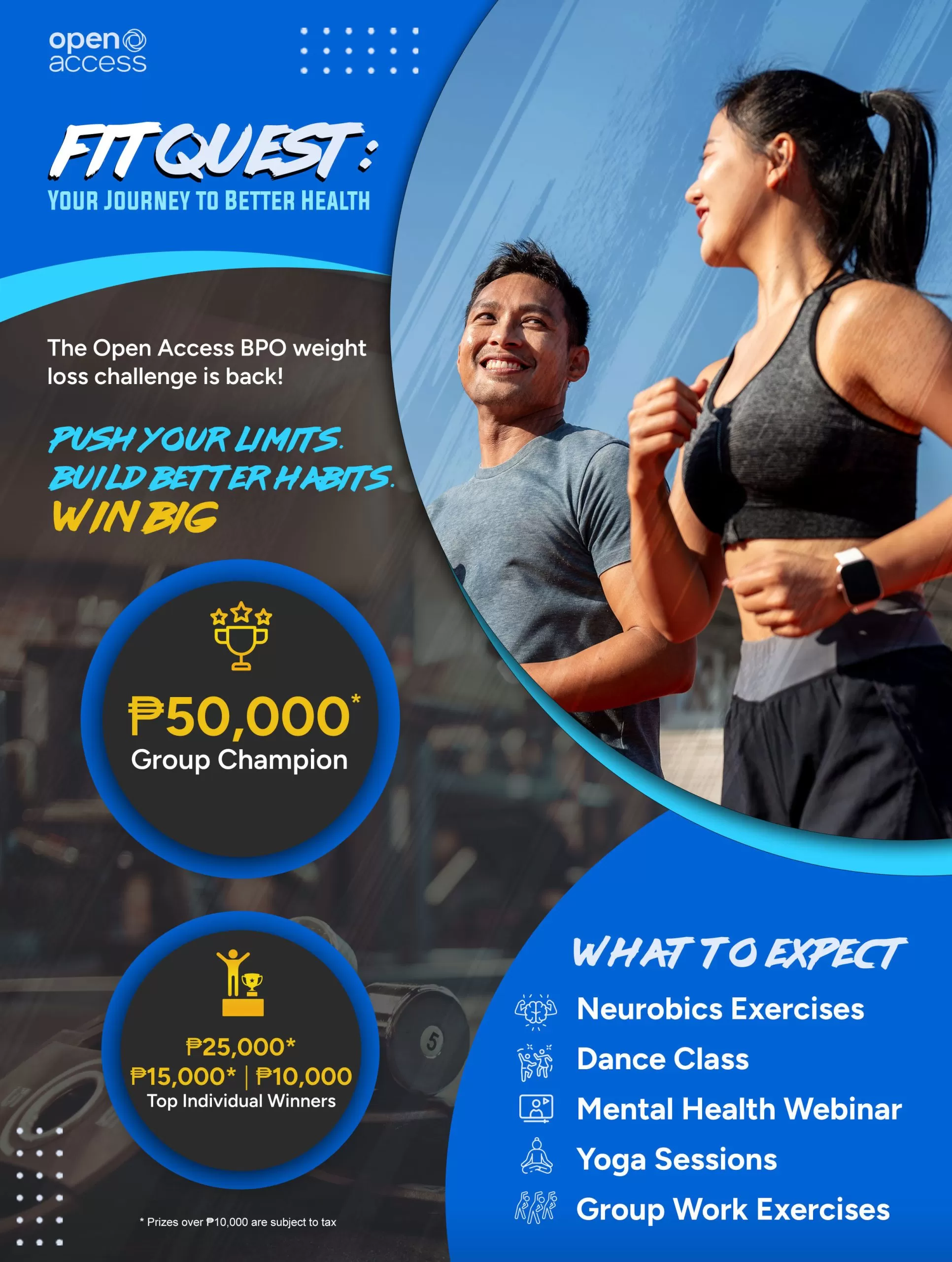 Open Access BPO FitQuest 2026 Poster encouraged TEAM OABPO to take on more sustainable healthy habits