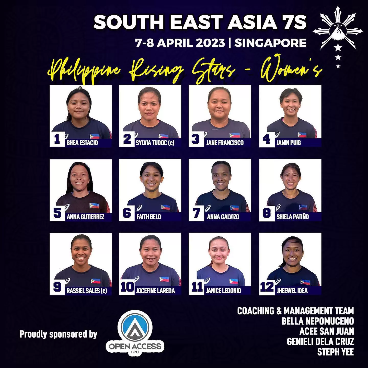 Open Access BPO Rugby team Rising Stars women